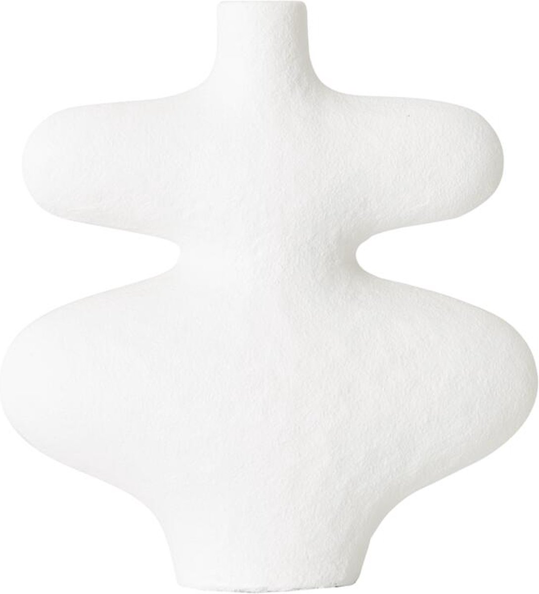 MUST Living Vase La Femme medium,46x42x15 cm, fiber cement white painted