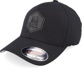 Hatstore- Bearded Viking Helmet Black Flexfit - Vikings Cap