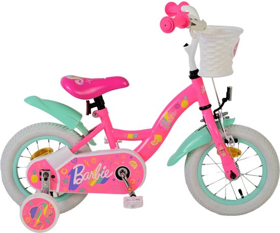 Vélo pour enfants Barbie - Filles - 12 pouces - Rose