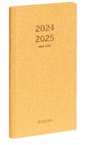 Agenda Brepols 2024-2025 - 16 M - Interplan RAW - Aperçu hebdomadaire - Jaune - 9 x 16 cm