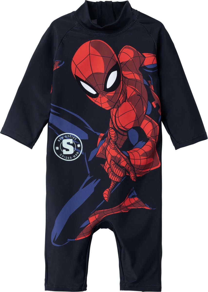 NAME IT NMMMOTH SPIDERMAN LS UV SUIT MAR Jongens Zwempak - Maat 86