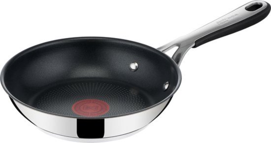 Foto: Tefal jamie oliver kitchen essentials koekenpan 20cm inductie rvs siliconen handgreep