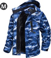 Livano Winterjas Voor Heren - Parka - Winter - Jas - Volwassen - Blauw/Camouflage - Maat M