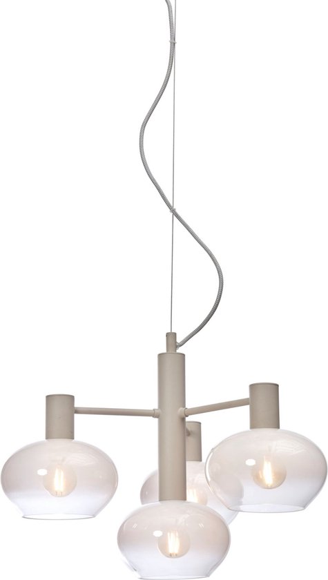 it's about RoMi Lampe Suspendue Bologna - Wit - 43x43x34cm - Moderne - Suspensions Salle à manger, Chambre, Salon
