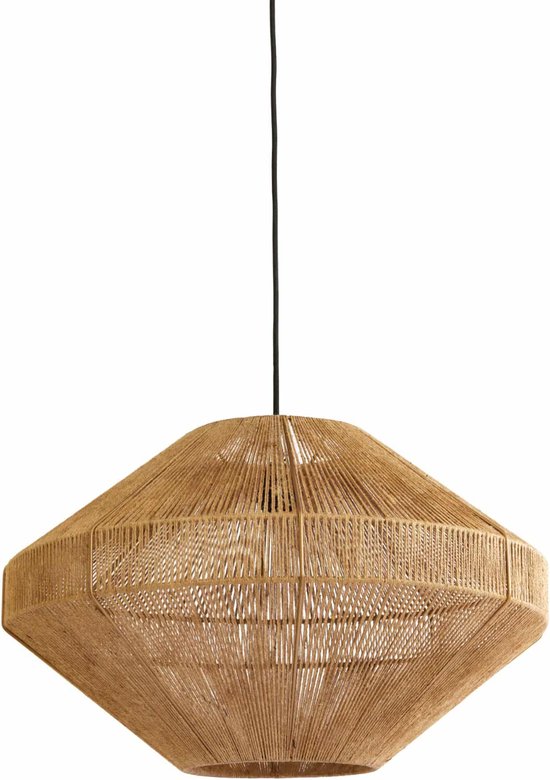 Light & Living Hanglamp Mallow - Jute - Ø60cm - Botanisch - Hanglampen Eetkamer, Slaapkamer, Woonkamer