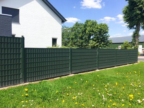 HaGa PE-Sichtschutzstreifen 255cm X 19cm – Rattan-Optik Silbergrau, Für Balkon & Zaun