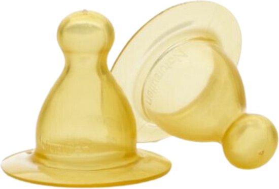 Natursutten - rubberen flesspenen - fast flow - 6+ maanden - 2 stuks — afbeelding 5