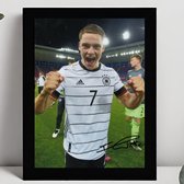 Florian Wirtz Ingelijste Handtekening – 15 x 10cm In Klassiek Zwart Frame – Gedrukte handtekening – Football Manager Wonderkid - Die Mannschaft - Bayer Leverkusen