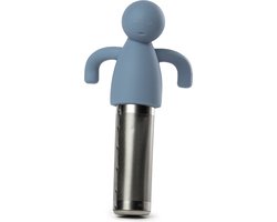 Ecorare - Theezeef voor losse thee - Blauw - Vaatwasmachinebestendig - RVS Theefilter
