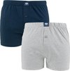 CECEBA Daytona 2-pack heren boxershorts wijd - grijs en blauw - Maat 8XL