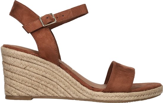 Tamaris dames espadrilles met sleehak zwart - Maat 39