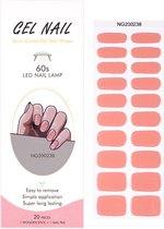 Gel Nail Wraps – Gel Nagel Wraps – Gel Nail Stickers – Gel Nagel Folie - UV lamp – Salmon Pink