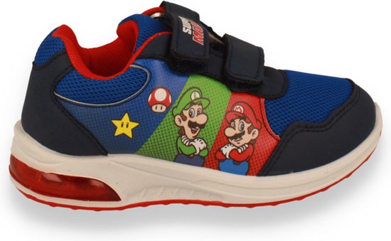Super Mario Jongens Sneaker Blauw BLAUW