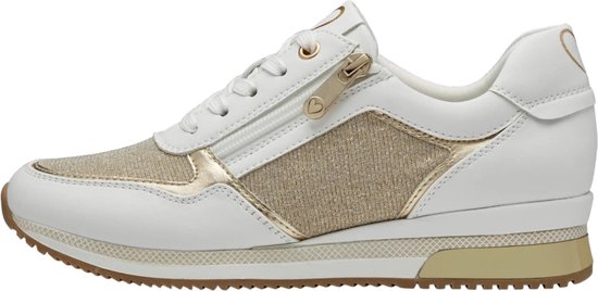 Marco Tozzi 23713 Wit Goud combi Sneaker