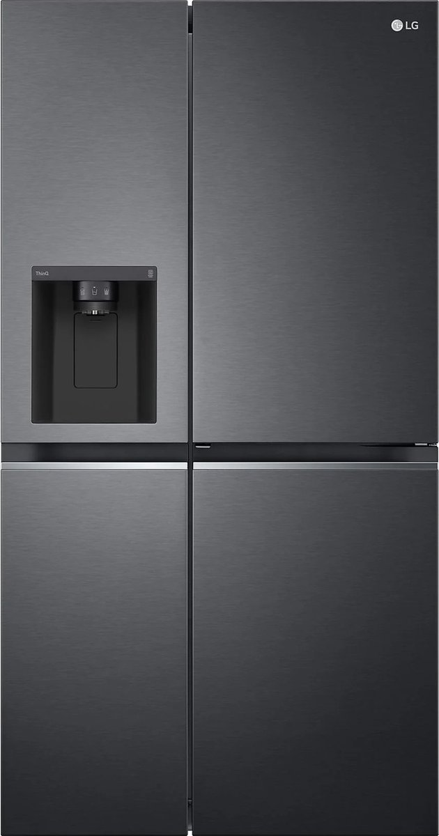 Bol.com LG GSJV71MCLE Amerikaanse koelkast Mat Zwart - Door in door - Doorcooling - No Plumbing aanbieding