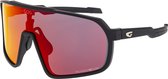OKEANOS Matt Black Polarized Sportbril met UV400 Bescherming en Flexibel TR90 Frame - Unisex & Universeel - Sportbril - Zonnebril voor Heren en Dames - Fietsaccessoires - Zwart