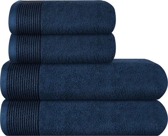 Bamboe Handdoek - Bruin - 70 x 140 cm - 600gr m2 - Set Van 4