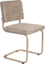 Zuiver Ridge Soft Eetkamerstoel Beige - Set van 2