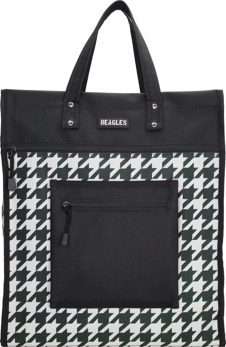 Beagles Shop & Go Boodschappentas - Pied-de-Poule