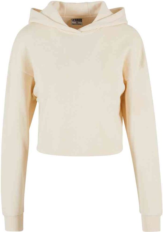 Urban Classics - Oversized Light Terry Crop Hoodie - M - Beige