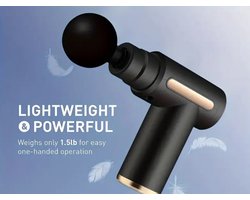 Massage gun,lichaamsspiermassagegun met opbergdoos, 4 vervangende accessoirekoppen, professioneel massagegereedschap voor het hele lichaam, cadeaus voor vrouwen mannen, vaderdagcadeau moederdagcadeau.