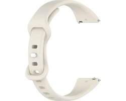 Siliconen bandje - geschikt voor Amazfit Bip 6 / Bip 5 / GTR 3 (Pro) / GTR 4 / GTR 2 / GTR 2E / GTR 47 mm / Stratos 2 / 3 / Pace / Balance (2) - zwart - cremekleurig