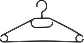 Storage solutions Kledingkast kledinghangers pakket - 20x stuks - stevig kunststof - zwart