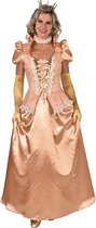 Magic By Freddy's - Koning Prins & Adel Kostuum - Royal Miss Prinses Peach - Vrouw - Brons - XL - Carnavalskleding - Verkleedkleding