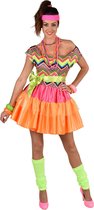 Magic By Freddy's - Jaren 80 & 90 Kostuum - Disco Tone Wave Tessa - Vrouw - Multicolor - Small - Carnavalskleding - Verkleedkleding