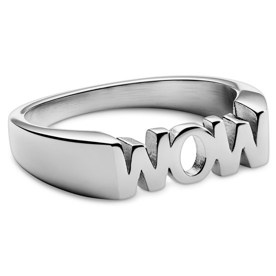 Jaygee | Zilverkleurige Wow Ring van Roestvrij Staal