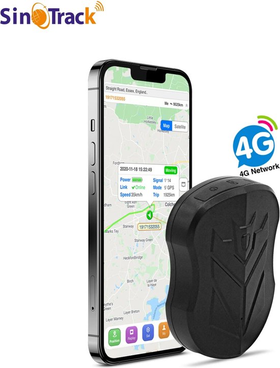 GPS tracker auto GPS tracker met App sterke batterij 1 maand 4G