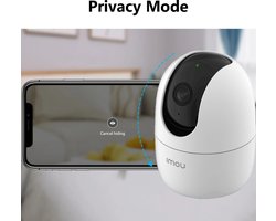 Imou - IP Camera Ranger - Mobiele App - Microfoon - Smart Tracking - Beweging Camera - Binnen Camera - Draadloos - Menselijke Detectie - Huisbeveiliging - 360° Graden - 24/7 - WiFi Camera - 1080P Full HD -