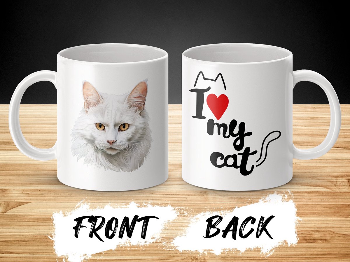 Mok Turkish Van cat - kat - I love my cat - cat lovers - katten