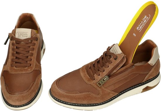 Camel Active 54pt002 – Scarpe Ginnastica Uomo In Pelle Nappa Con Cerniera