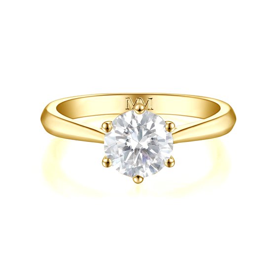 Miore ring ladies 0.10 ct diamond solitaire engagement ring in