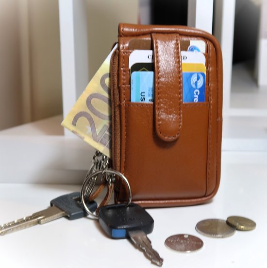 myshopx Sleuteletui, sleuteltas, sleutelmapje echt leer kleur myshopx Sleuteletui, sleuteltas, sleutelmapje echt leer kleur