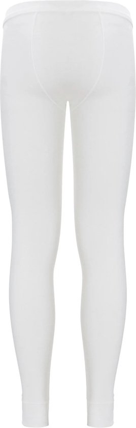 Witte thermo broek voor heren, achterkant.