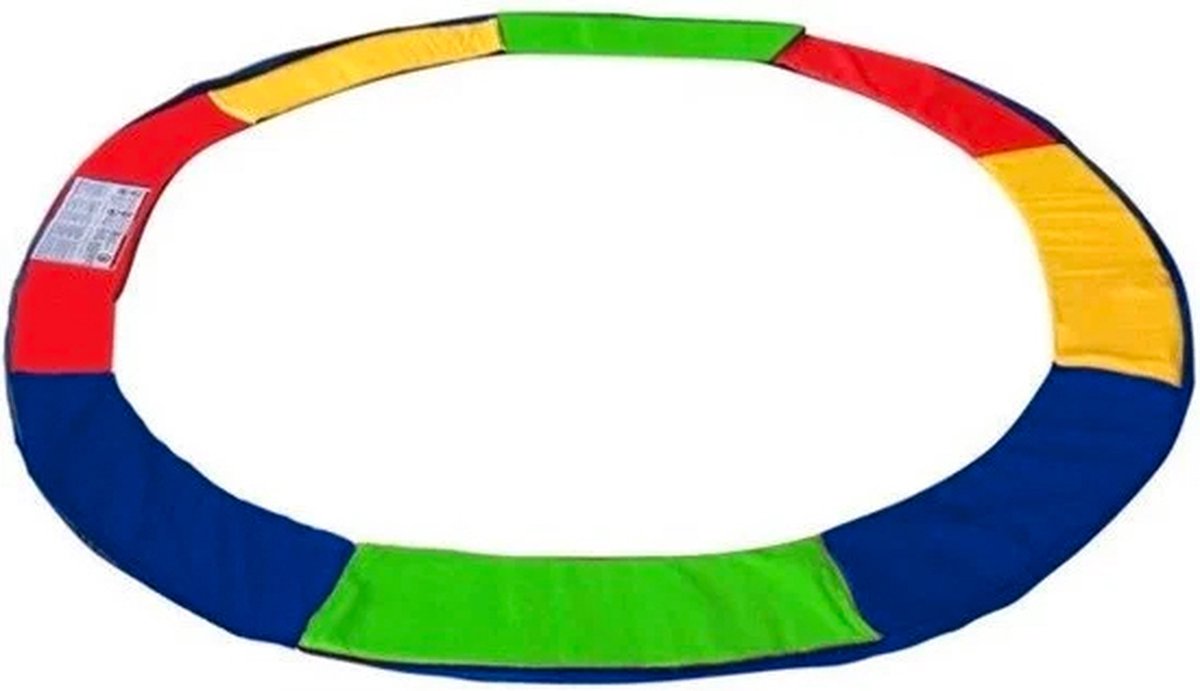 Viking Sports Trampoline rand 366 cm pvc rood geel blauw groen