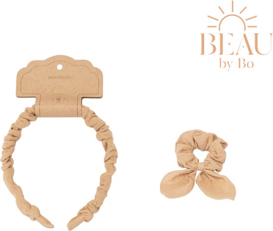 BEAU by Bo Mrs Ertha Haaraccessoires - Haarband + Scrunchie - Sunshine