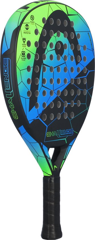 Padel Challange Racket Head Challenge Padel Racket - Groen-Blauw | bol