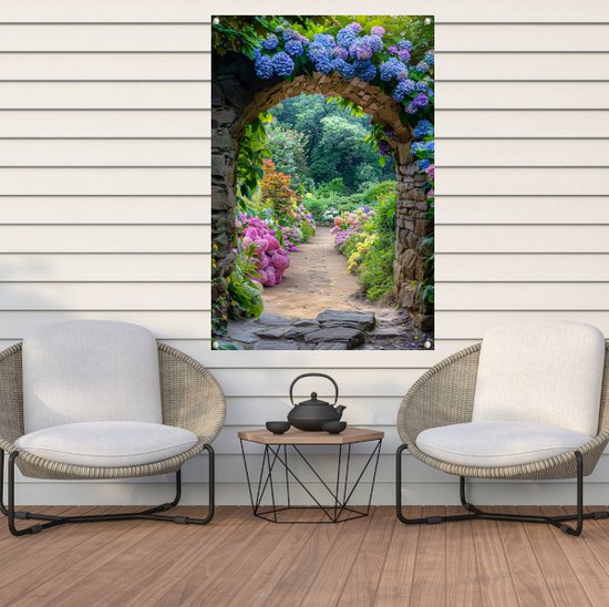 affiche de chemin - Affiches transparentes - Posters de jardin Classique - Décoration extérieure - Posters de jardin - Affiche de Jardin décoration de jardin 80x120 cm