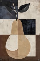 Peer posters - Fruit poster - Tuinposters Bladeren - Buiten - Tuinaccessoires - Tuin decoratie tuinposter 100x150 cm