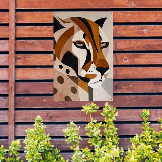 Affiche de jardin léopard - Affiches Animaux - Posters de jardin de jardin Taches - Posters de jardin - Tableaux de jardin - Décoration de Jardin décoration murale affiche de jardin 40x60 cm