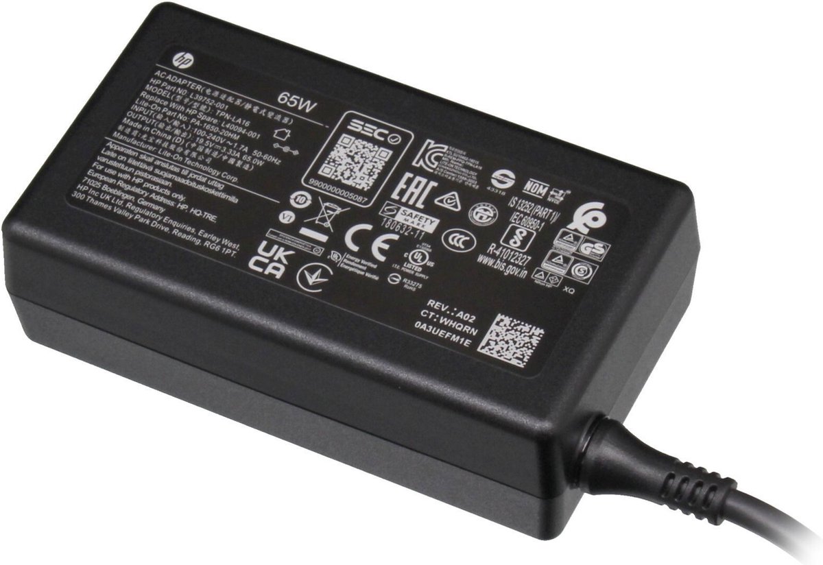HP 608425-002 oplader 65W - 19,5V