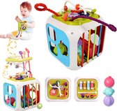Montessori Draaiende Trommel Baby Speelgoed voor 12 Maanden, Houten Baby Speelgoed voor 1 Jaar Oud, Cadeau voor 1 Jaar Oude Jongen, Baby Spinner Speelgoed, Gevormde Rollende Trommel