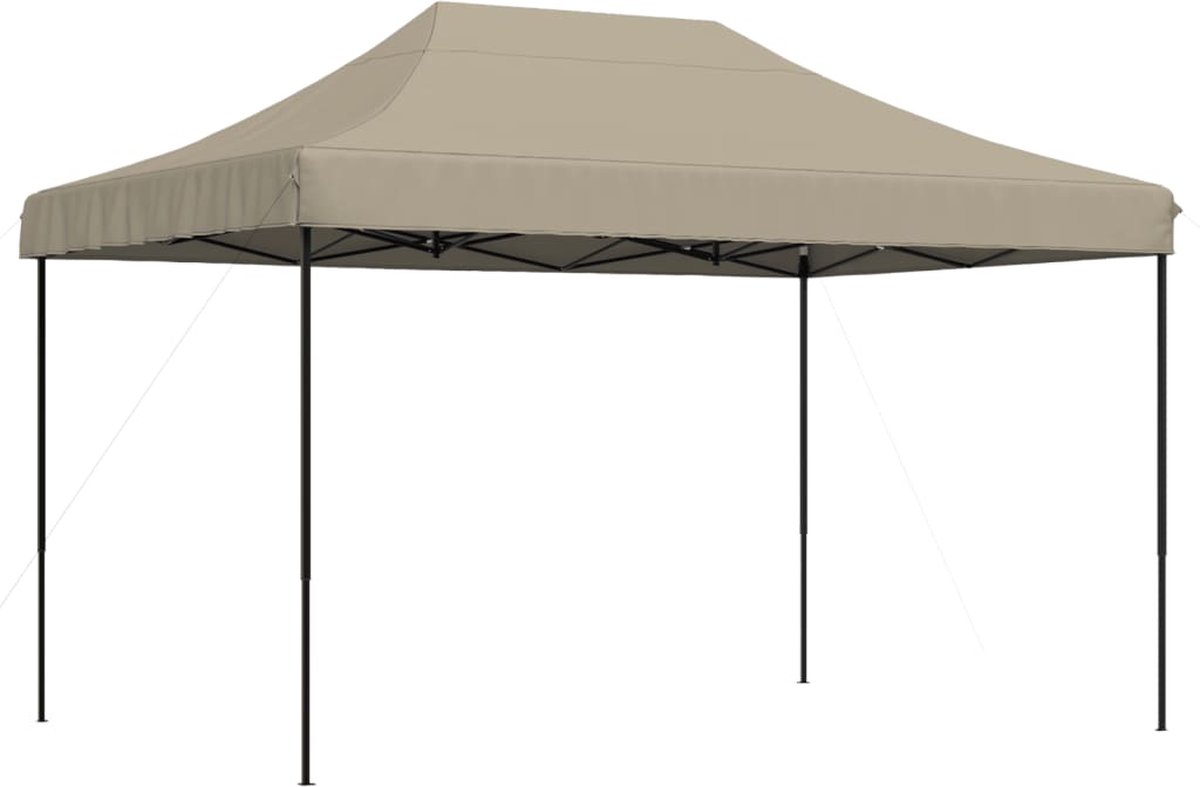 VidaXL Partytent inklapbaar pop-up 410x279x315 cm taupe