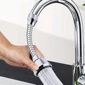 Home Goods - Flexibele kraankop - Keukenkraanverlenging - antispetter - water - universele draaiende kraanverlenging - externe aansluiting