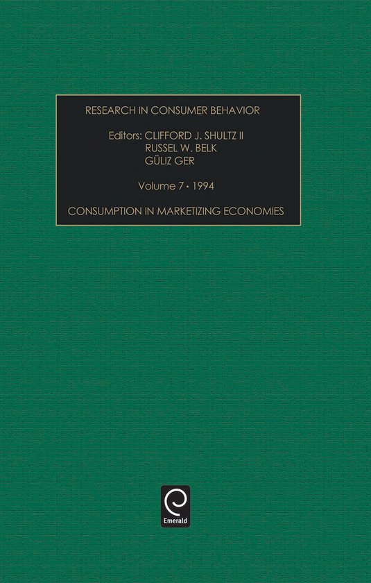 Research in Consumer Behavior- Consumption in Marketizing Ec ... - cover