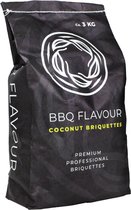 Bol.com Yakiniku - BBQ Flavour Accessoire Briquettes Houtskool Coconut 3 kg - Hout - Zwart - aanbieding