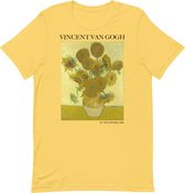 Vincent van Gogh 'Zonnebloemen' ("Sunflowers") Beroemd Schilderij T-Shirt | Unisex Klassiek Kunst T-shirt | Geel | L